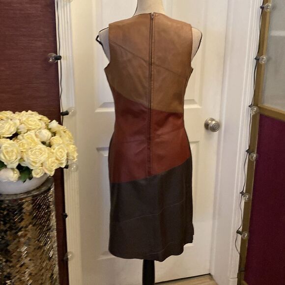 Cigno Nero genuine leather dress, M - Picture 6 of 9